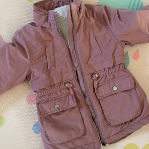 Girls Dusty Rose Parka